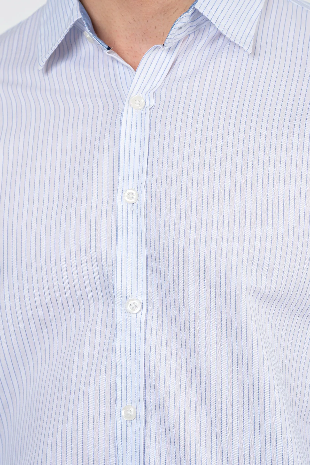 Men's "JAMIR" Cotton Full Sleeves Striped Casual Shirt