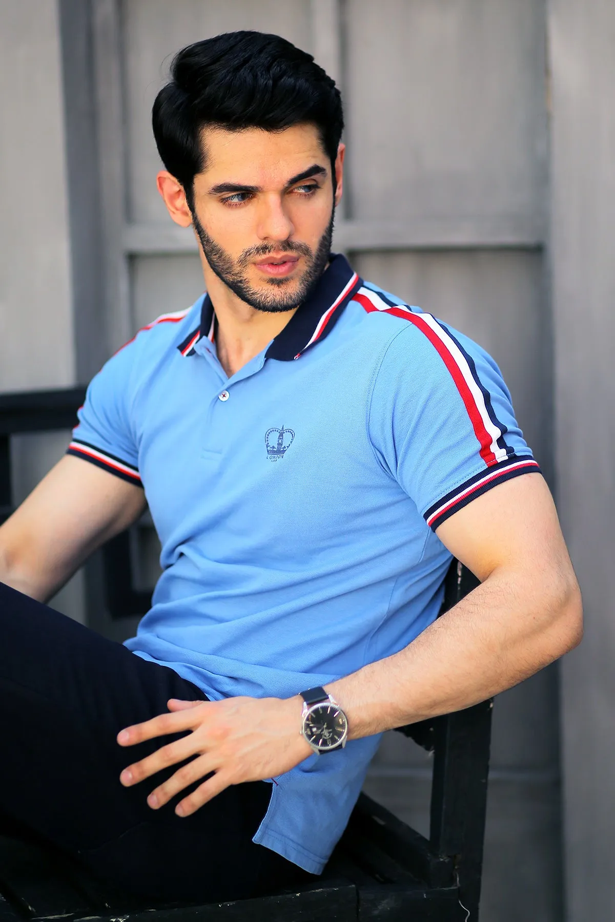 Mens "KLEIN" Trendy Cotton Polo T-Shirt