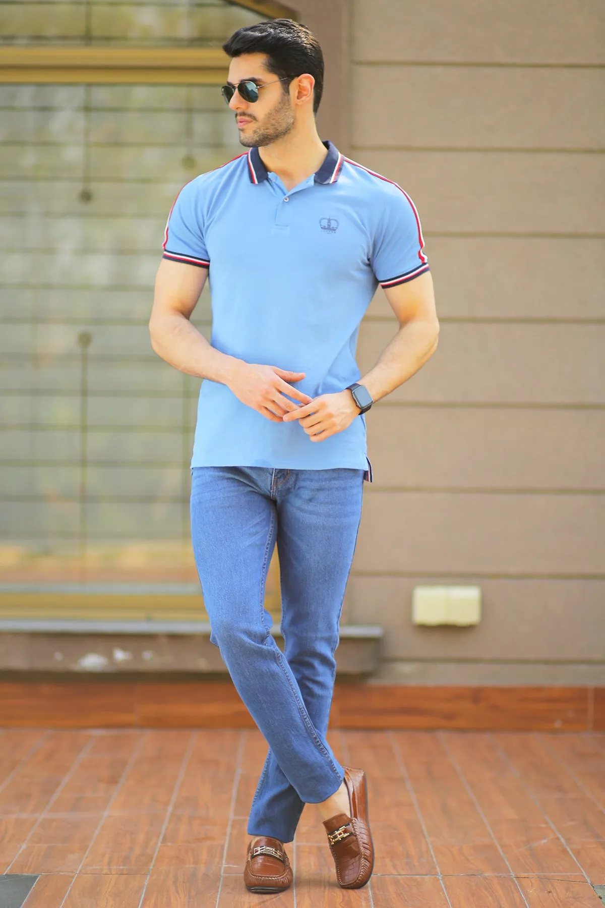 Mens "KLEIN" Trendy Cotton Polo T-Shirt