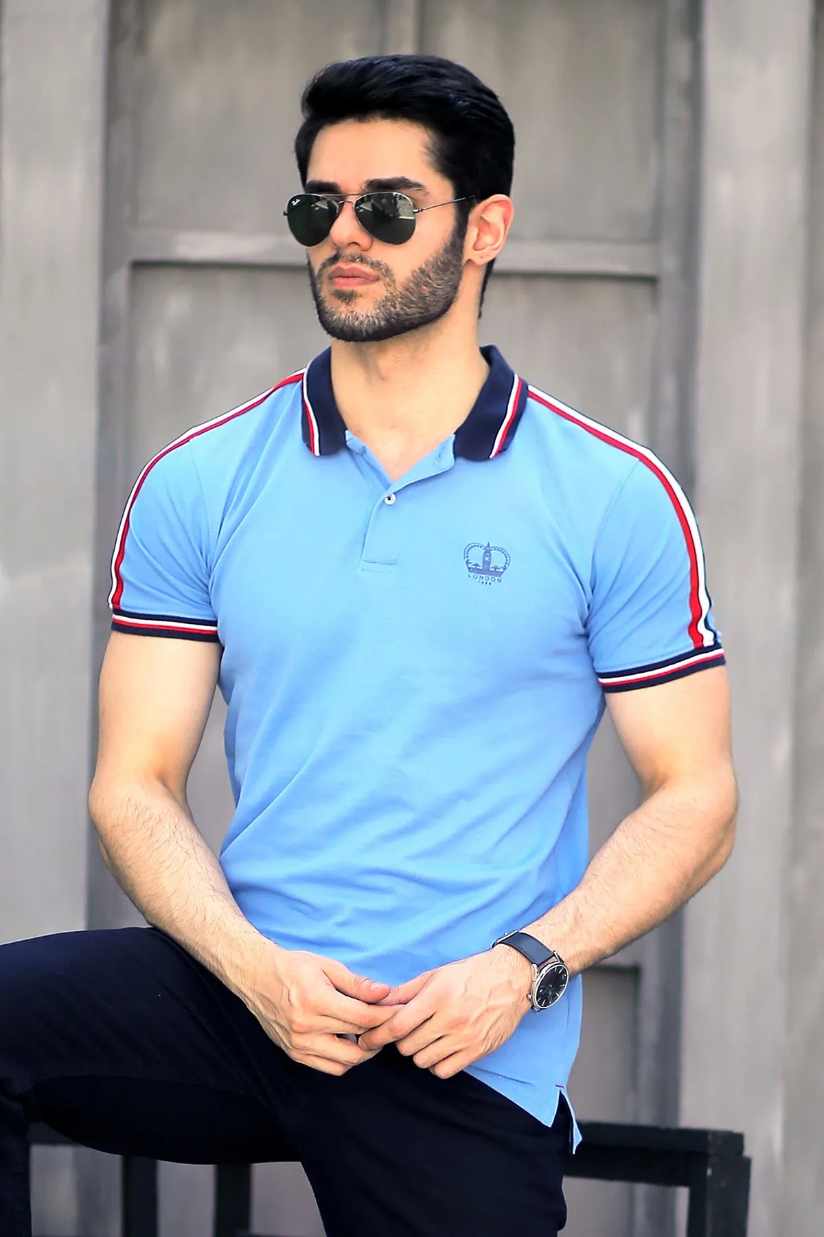 Mens "KLEIN" Trendy Cotton Polo T-Shirt