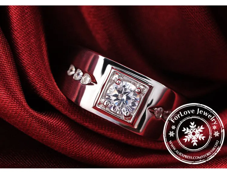 Moonso 925 Sterling Silver Ring for Men | R207