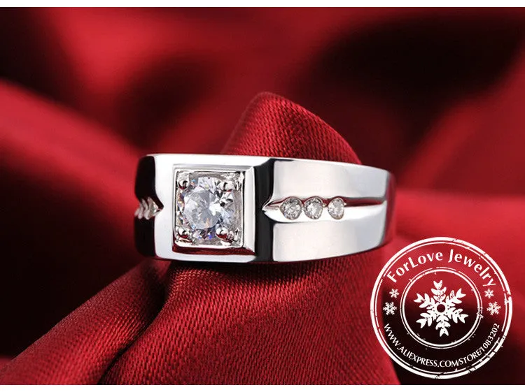 Moonso 925 Sterling Silver Ring for Men | R207