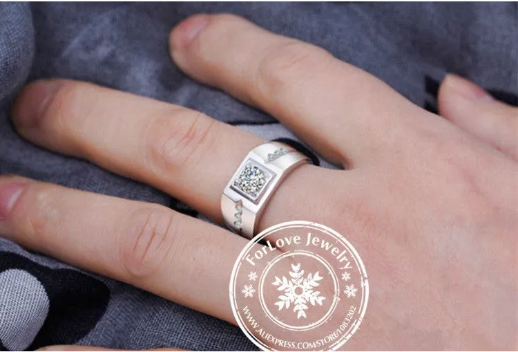 Moonso 925 Sterling Silver Ring for Men | R207