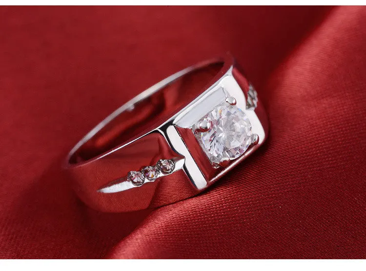 Moonso 925 Sterling Silver Ring for Men | R207