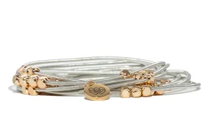 Multi Blessings Silver Wire Bracelet