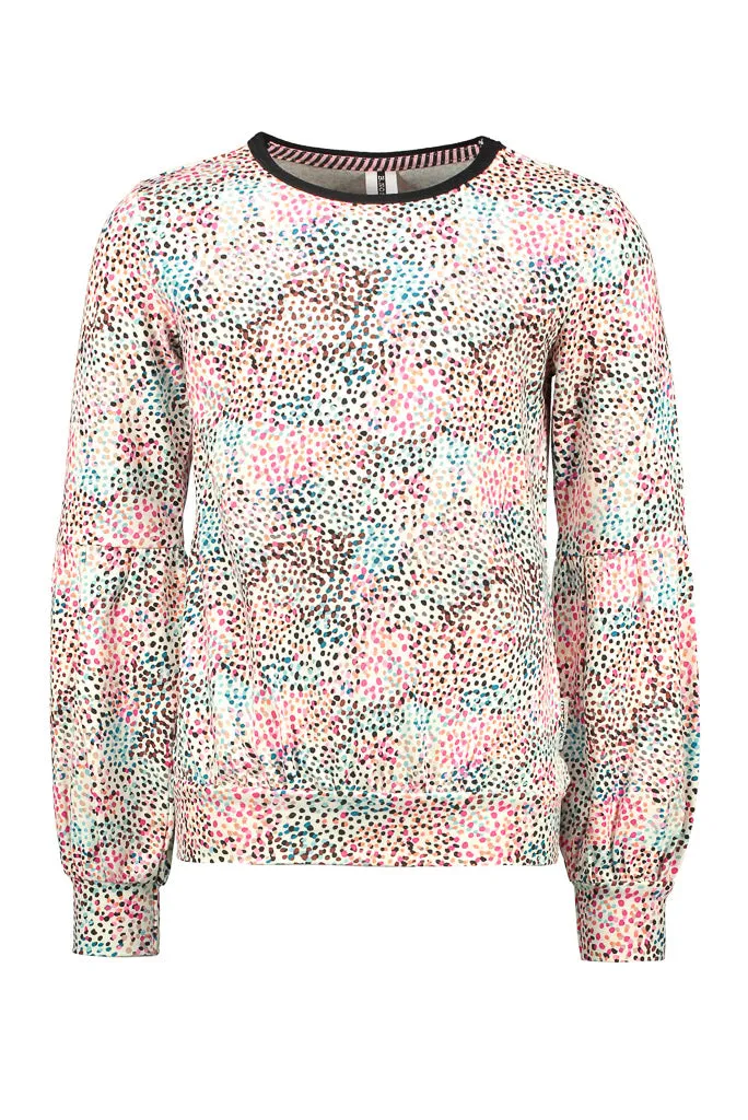 Multi Spots Long Sleeve Top
