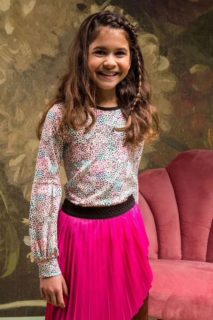 Multi Spots Long Sleeve Top