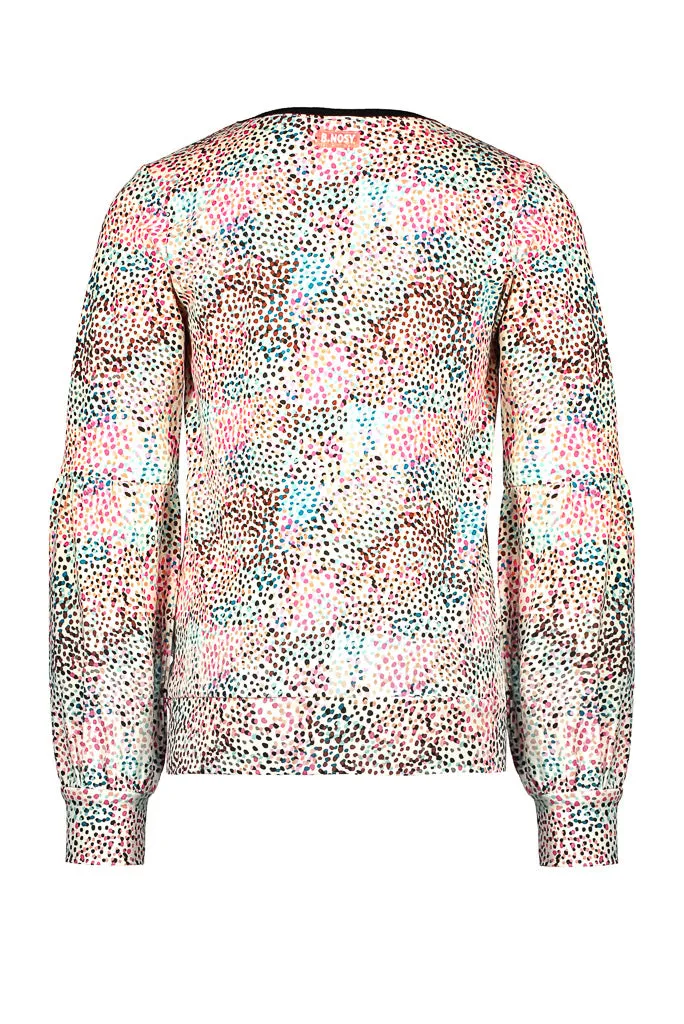 Multi Spots Long Sleeve Top