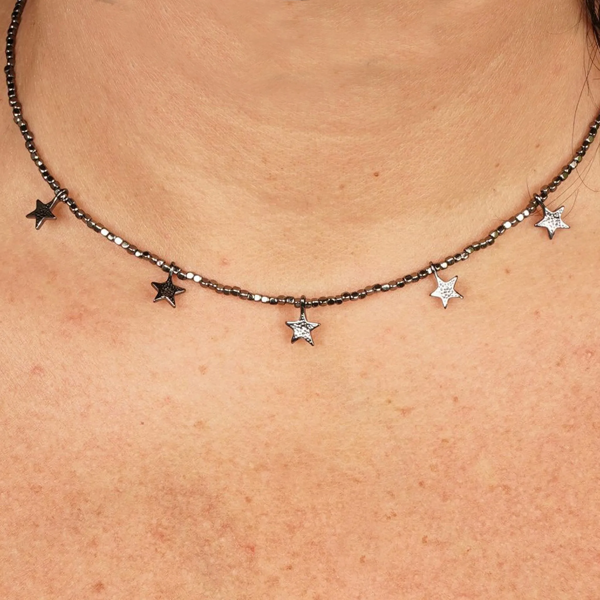 Multi Star Beaded Necklace