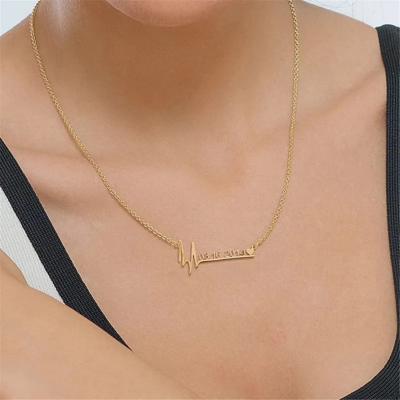 Name Necklace Personalized 18K Gold Custom Gift Plated Nameplate Customized Jewelry for Women