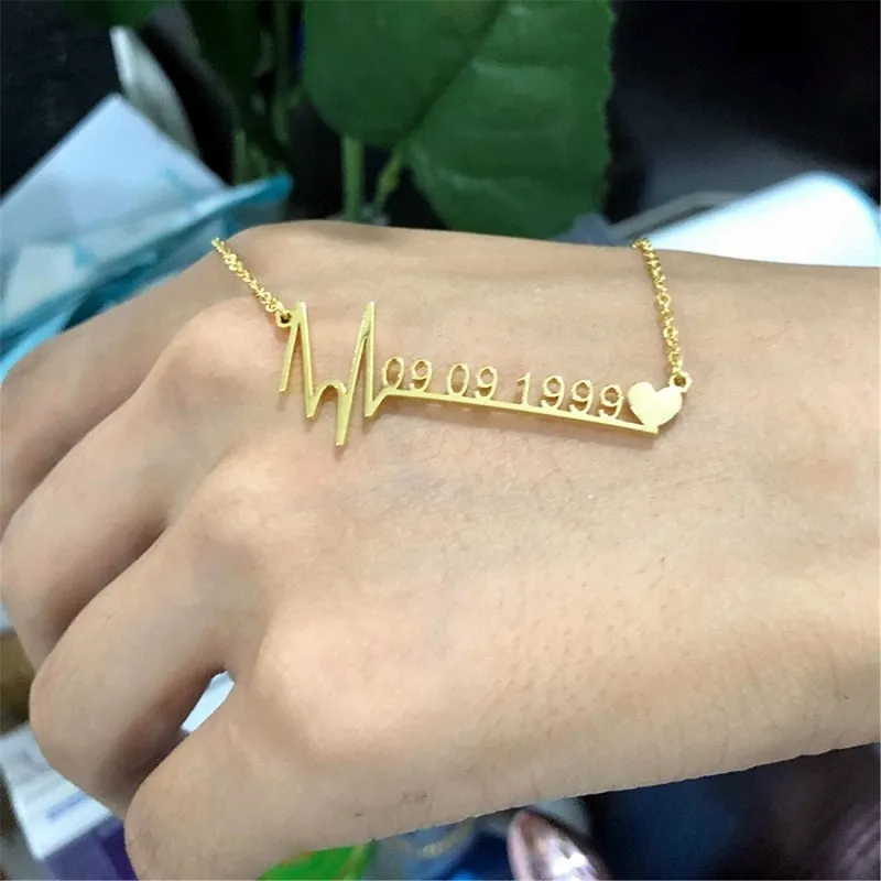 Name Necklace Personalized 18K Gold Custom Gift Plated Nameplate Customized Jewelry for Women