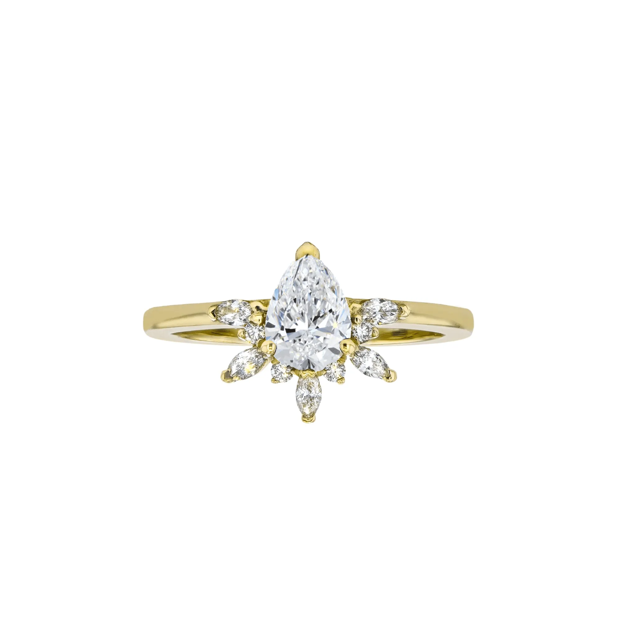 Natasha Lab Grown Diamond Engagement and Wedding Ring Set - Size K1/2