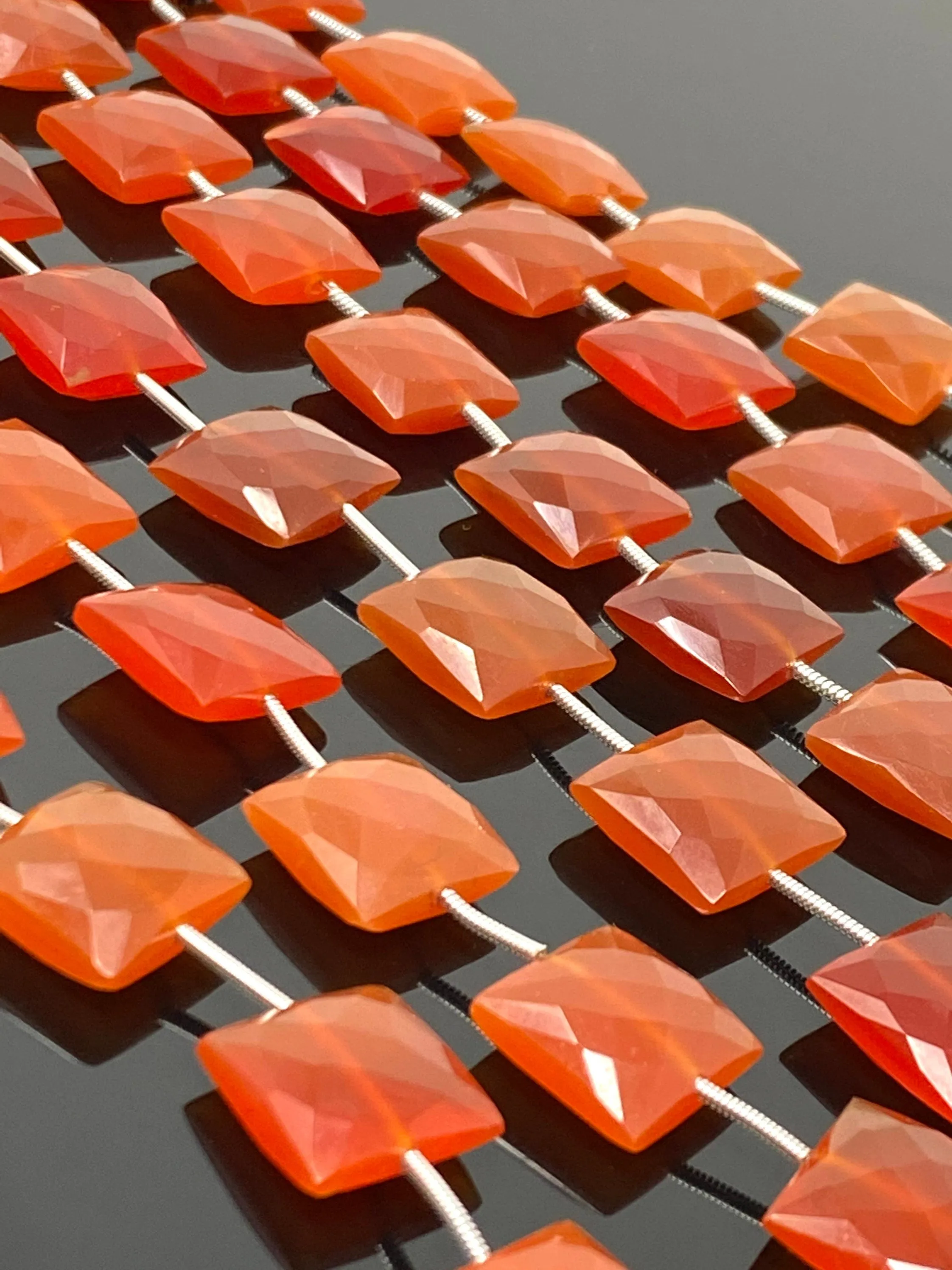 Natural Carnelian Gemstone Beads, Jewelry Supplies, Bulk Wholesale Beads, 13.5mm - 14mm