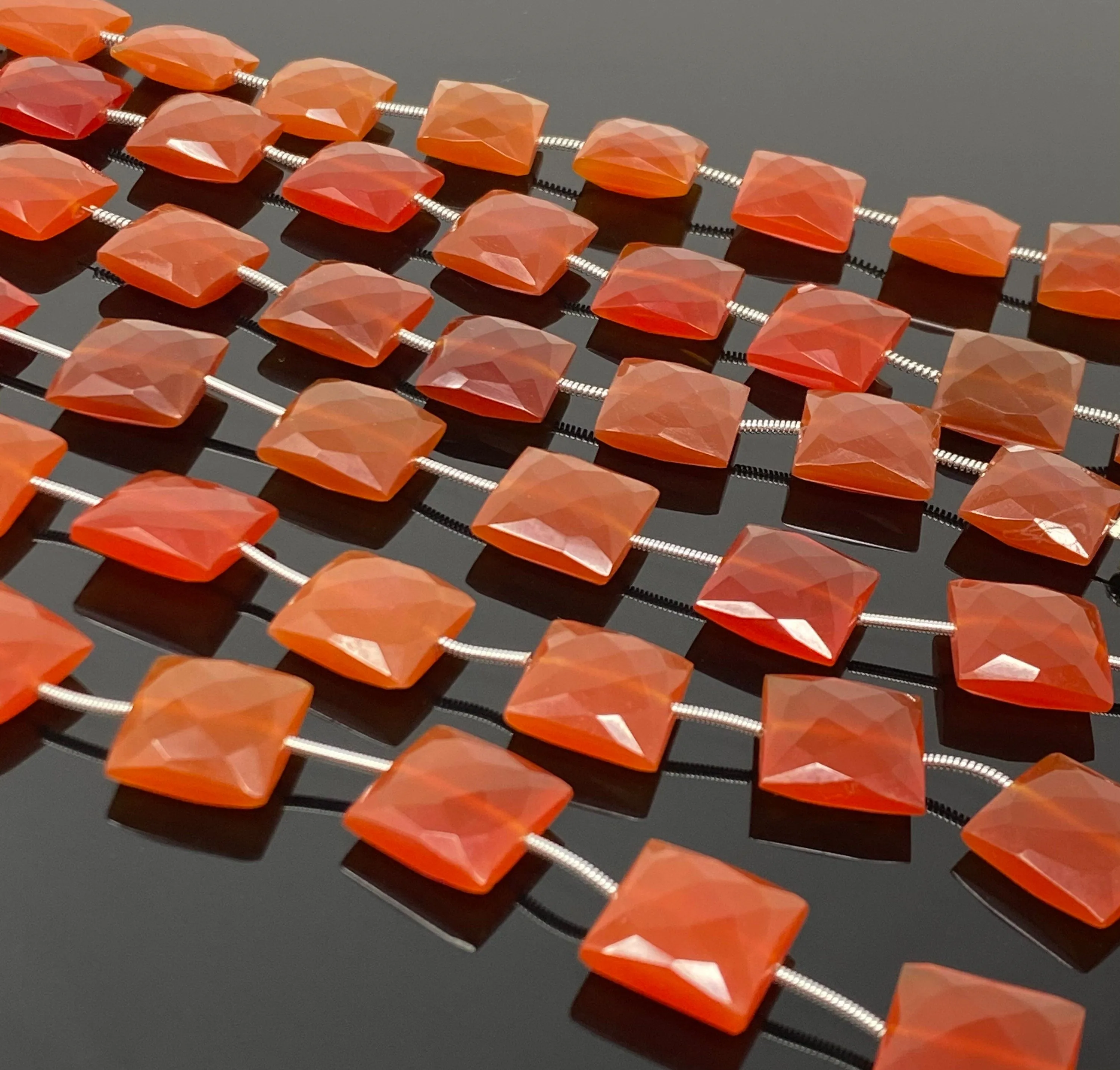 Natural Carnelian Gemstone Beads, Jewelry Supplies, Bulk Wholesale Beads, 13.5mm - 14mm