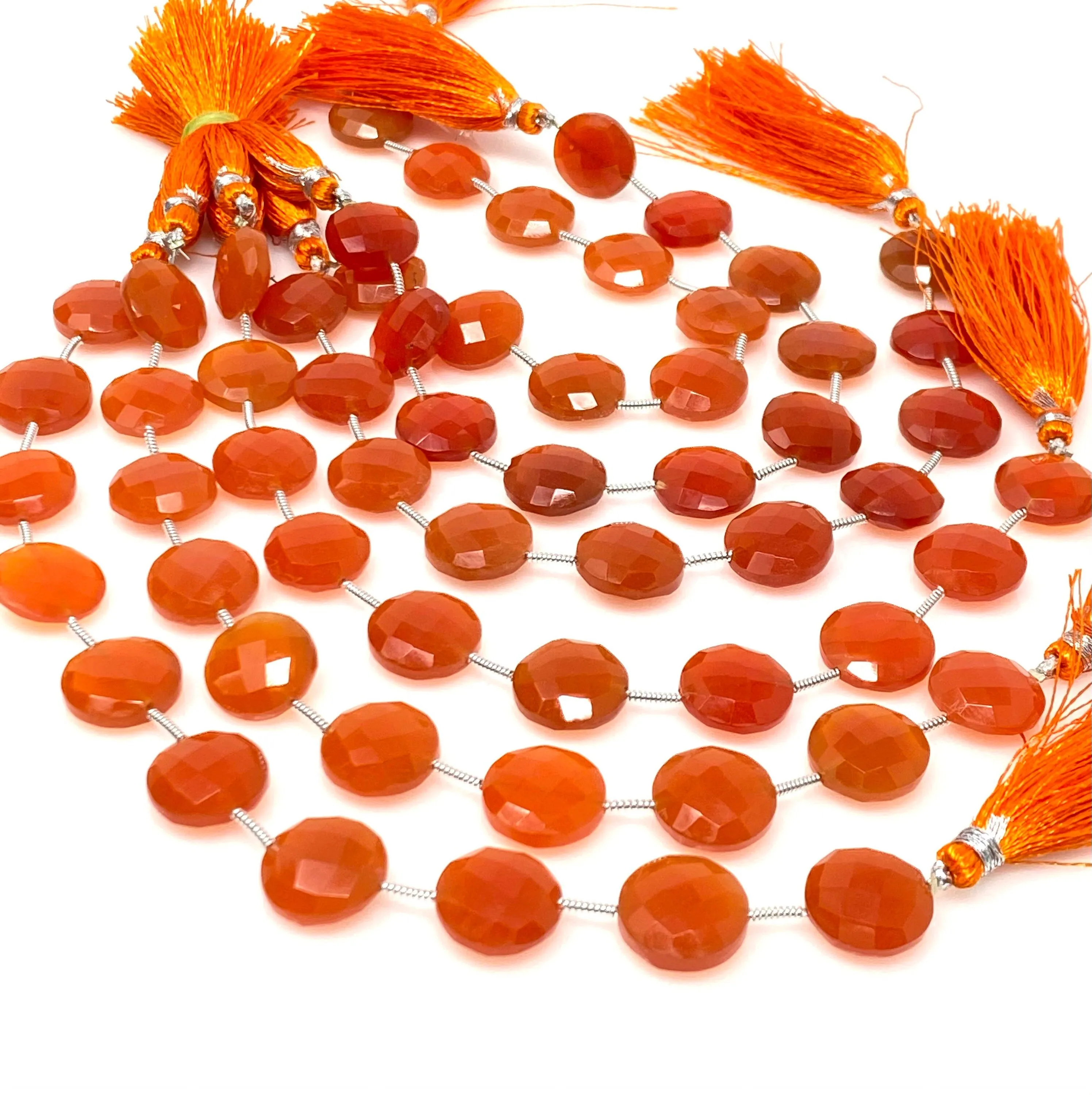 Natural Carnelian Gemstone Beads, Jewelry Supplies, Bulk Wholesale Beads, 14mm - 14.5mm