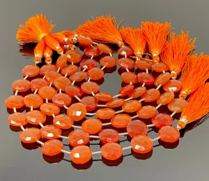 Natural Carnelian Gemstone Beads, Jewelry Supplies, Bulk Wholesale Beads, 14mm - 14.5mm