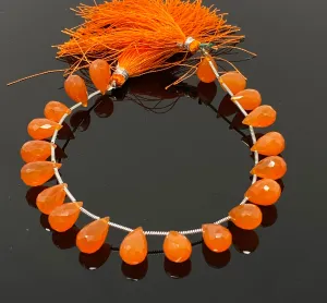 Natural Carnelian Gemstone Beads, Jewelry Supplies for Jewelry Making, Bulk Wholesale Beads, 8" Strand