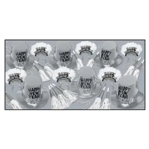 New Year's Eve Platinum Party Kit for 25 People