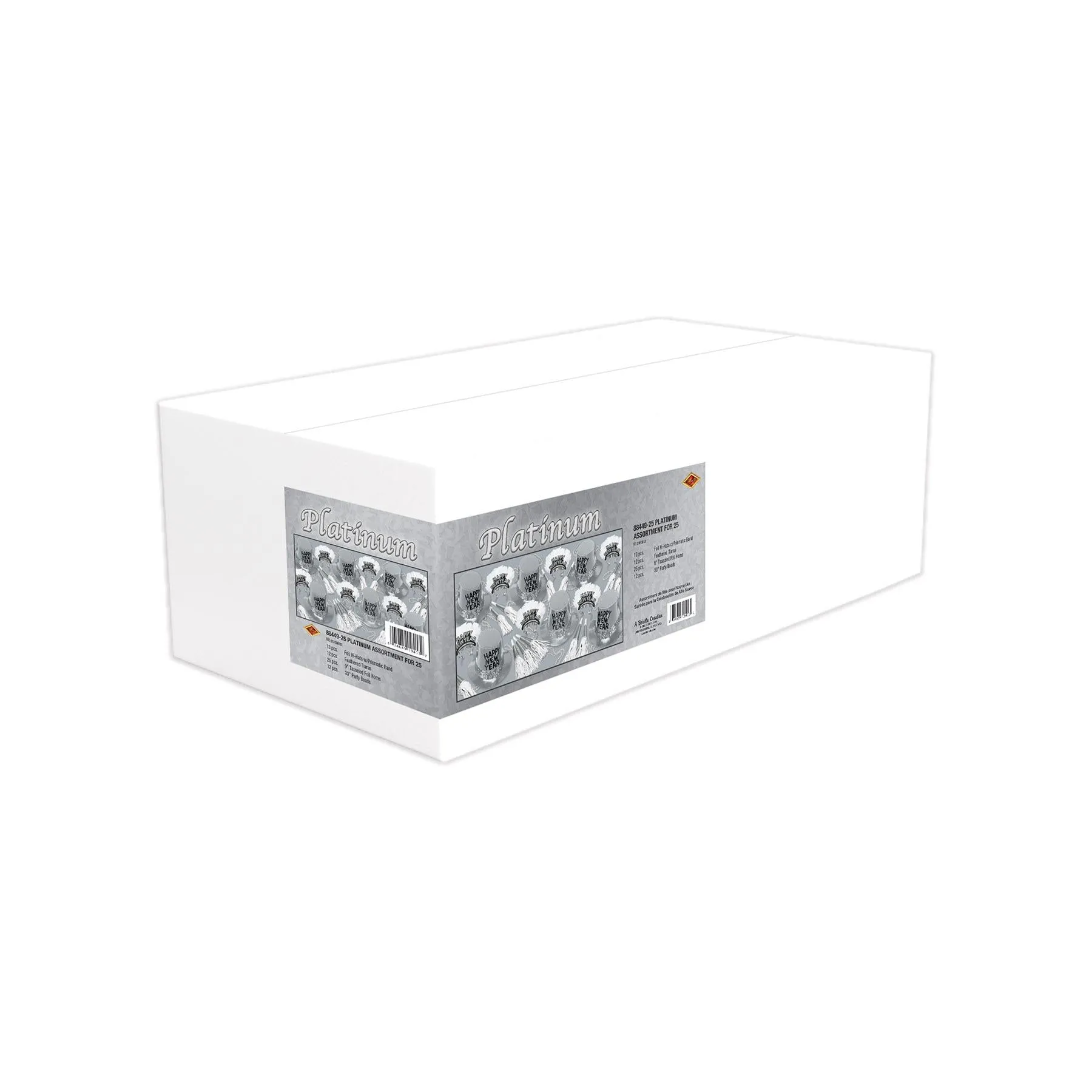 New Year's Eve Platinum Party Kit for 25 People