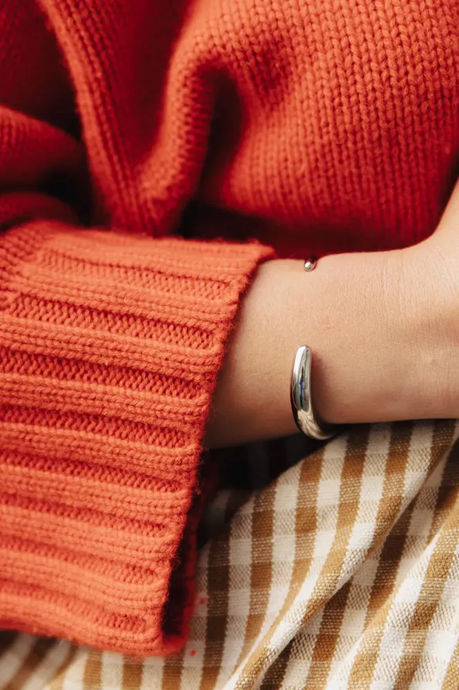Nordic Muse Fluid Silver Cuff