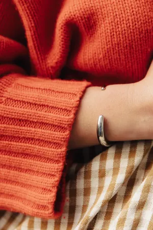Nordic Muse Fluid Silver Cuff