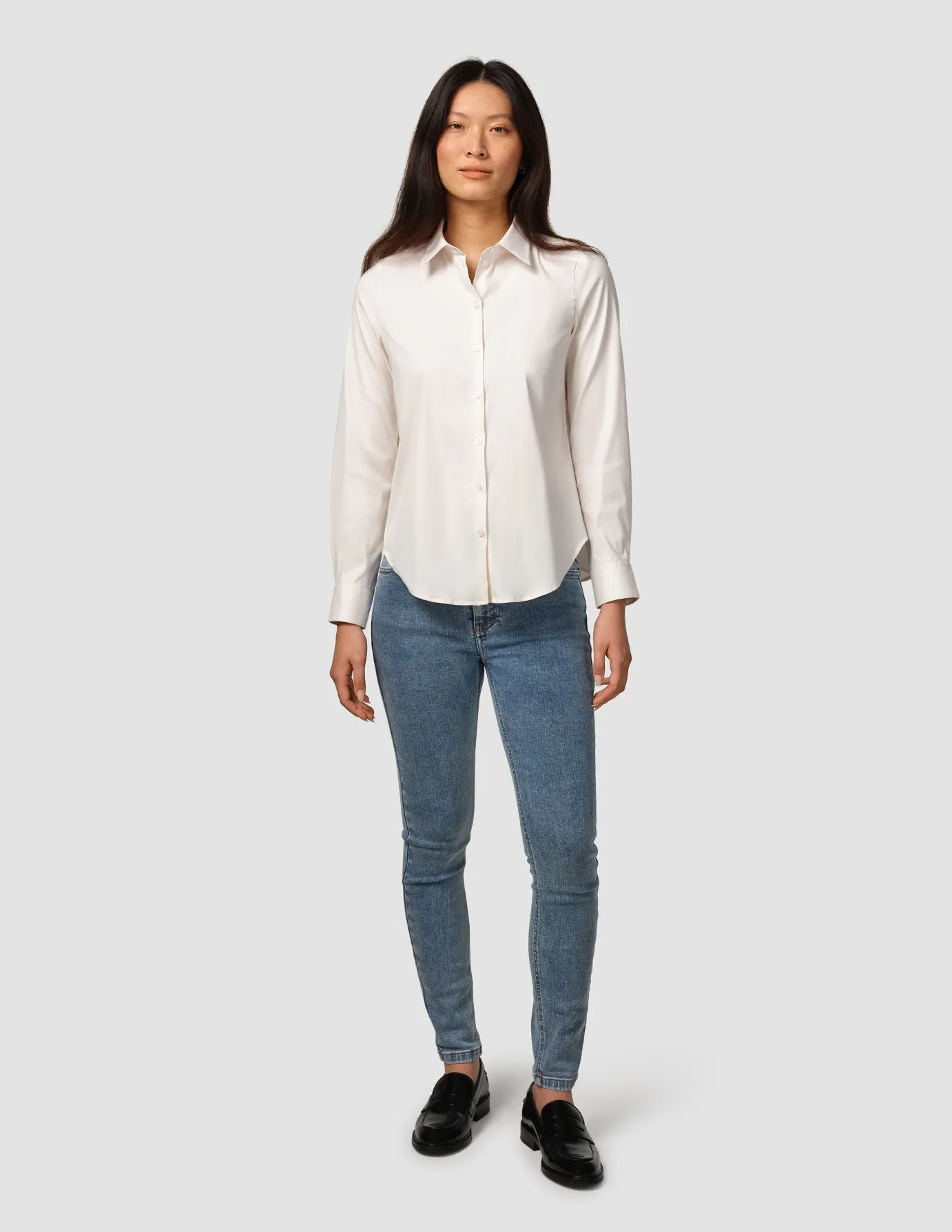Oxford Shirt White Orchid