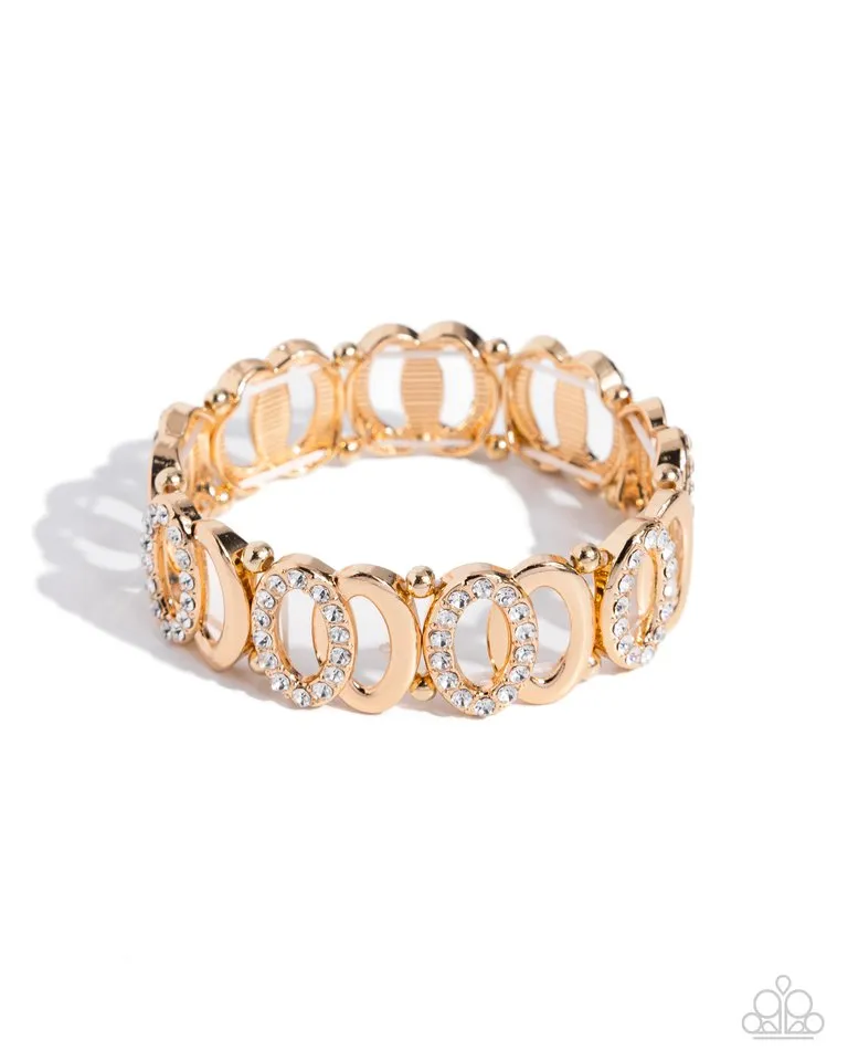 Paparazzi Bracelet ~ Refined Rarity - Gold