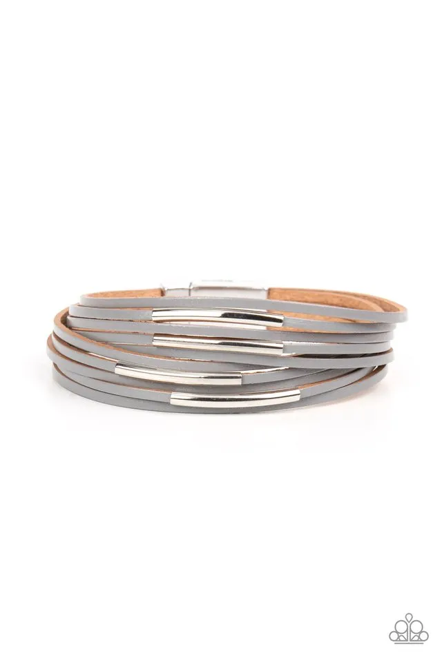 Paparazzi Bracelet ~ Suburban Outing - Silver