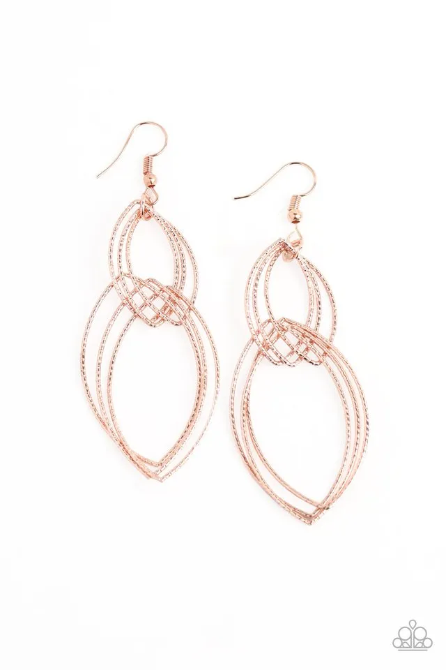 Paparazzi Earring ~ Endless Echo - Rose Gold