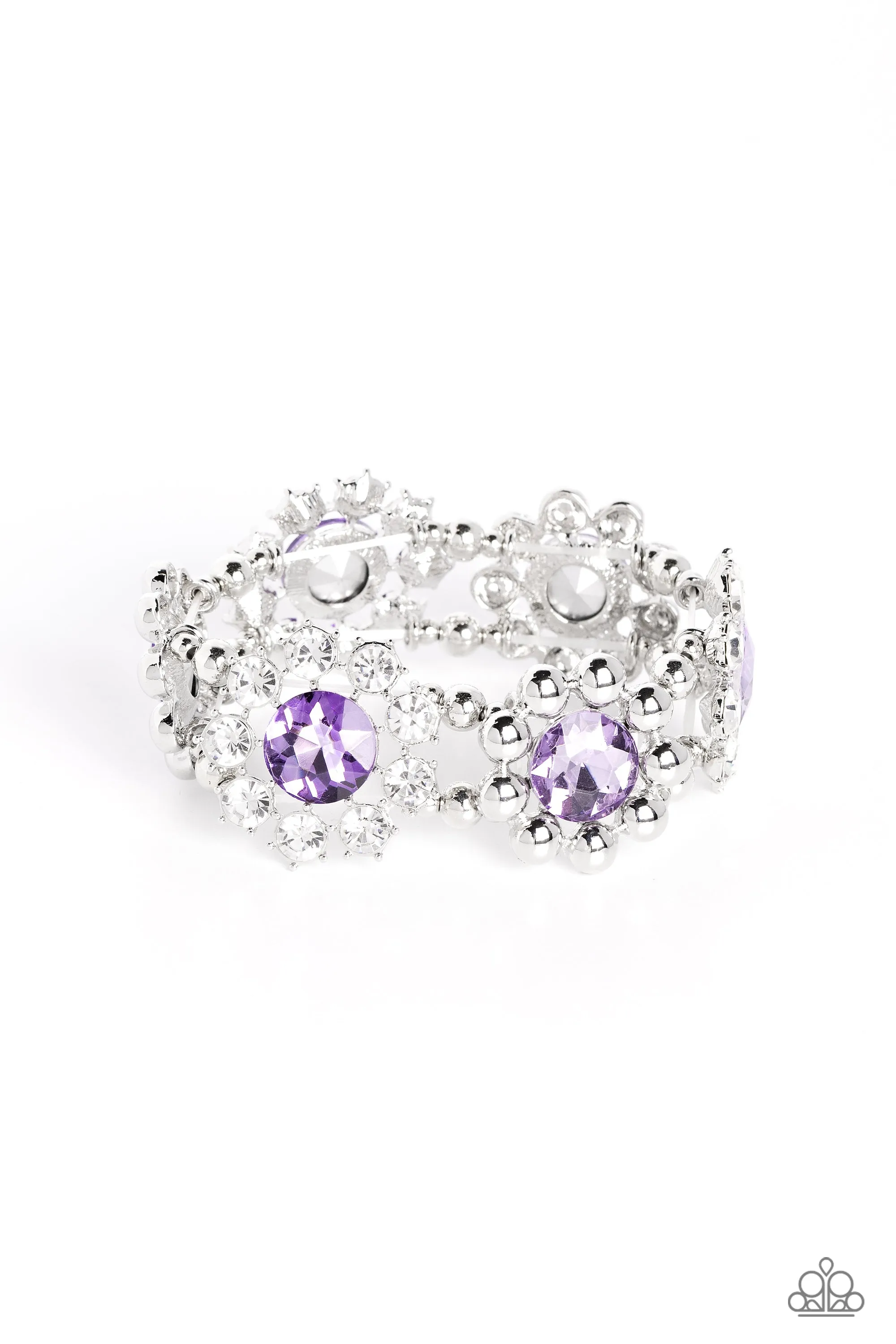 Paparazzi Pact of Petals Purple Bracelet
