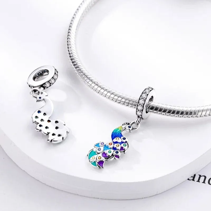 Peacock Dangle Charm