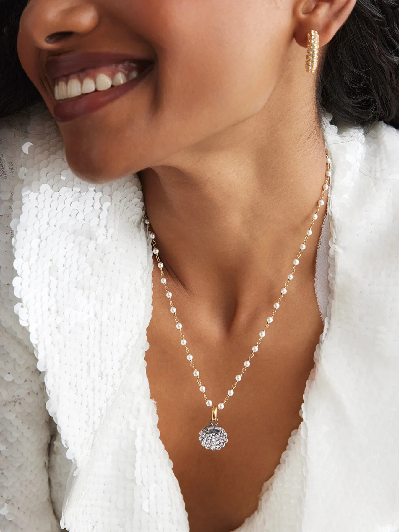 Pearl Charm Necklace