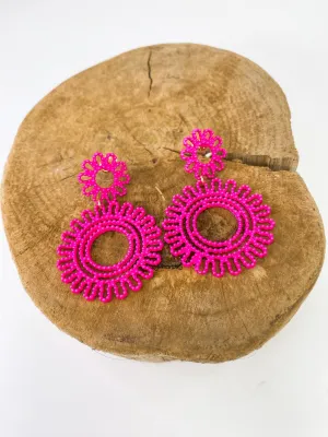 Pinky Flower Power Earring