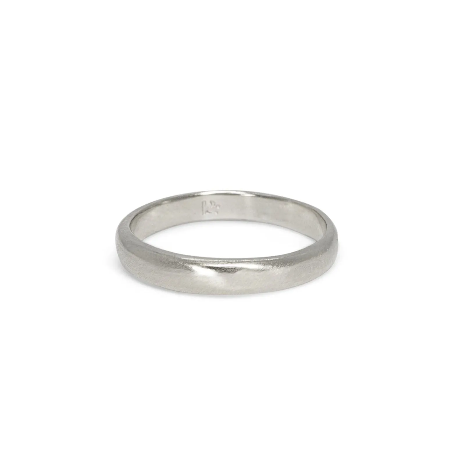 Platinum Smooth Wedding Band 4mm