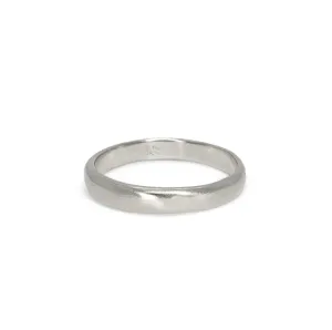 Platinum Smooth Wedding Band 4mm