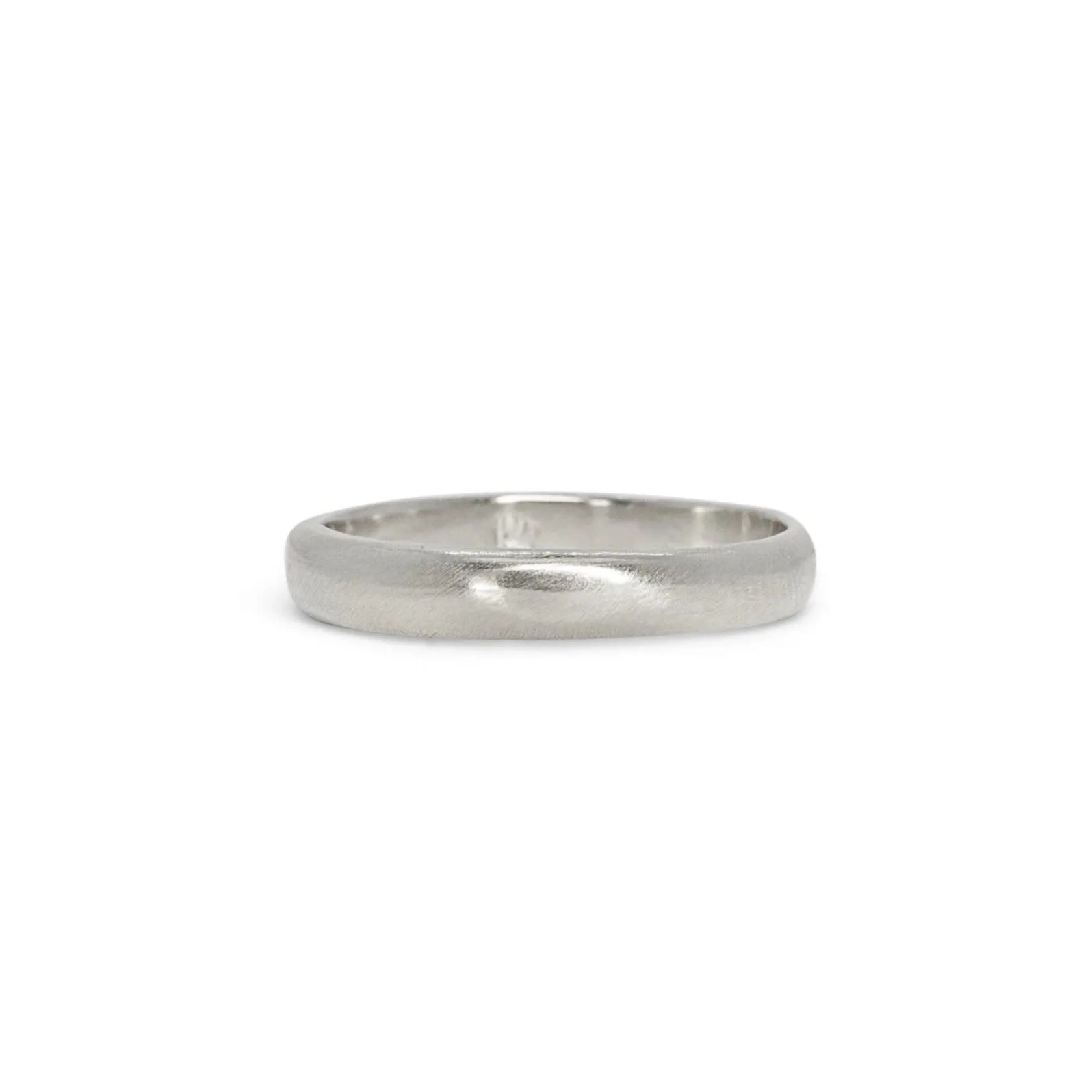 Platinum Smooth Wedding Band 4mm