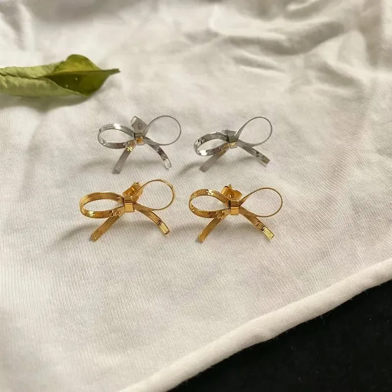 Ribbon Bow Earrings