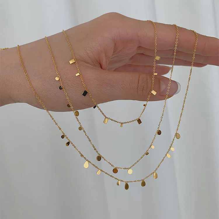 Shiny Fragment Chain Choker