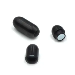 Smooth Barrel Clasp 4mm- Black