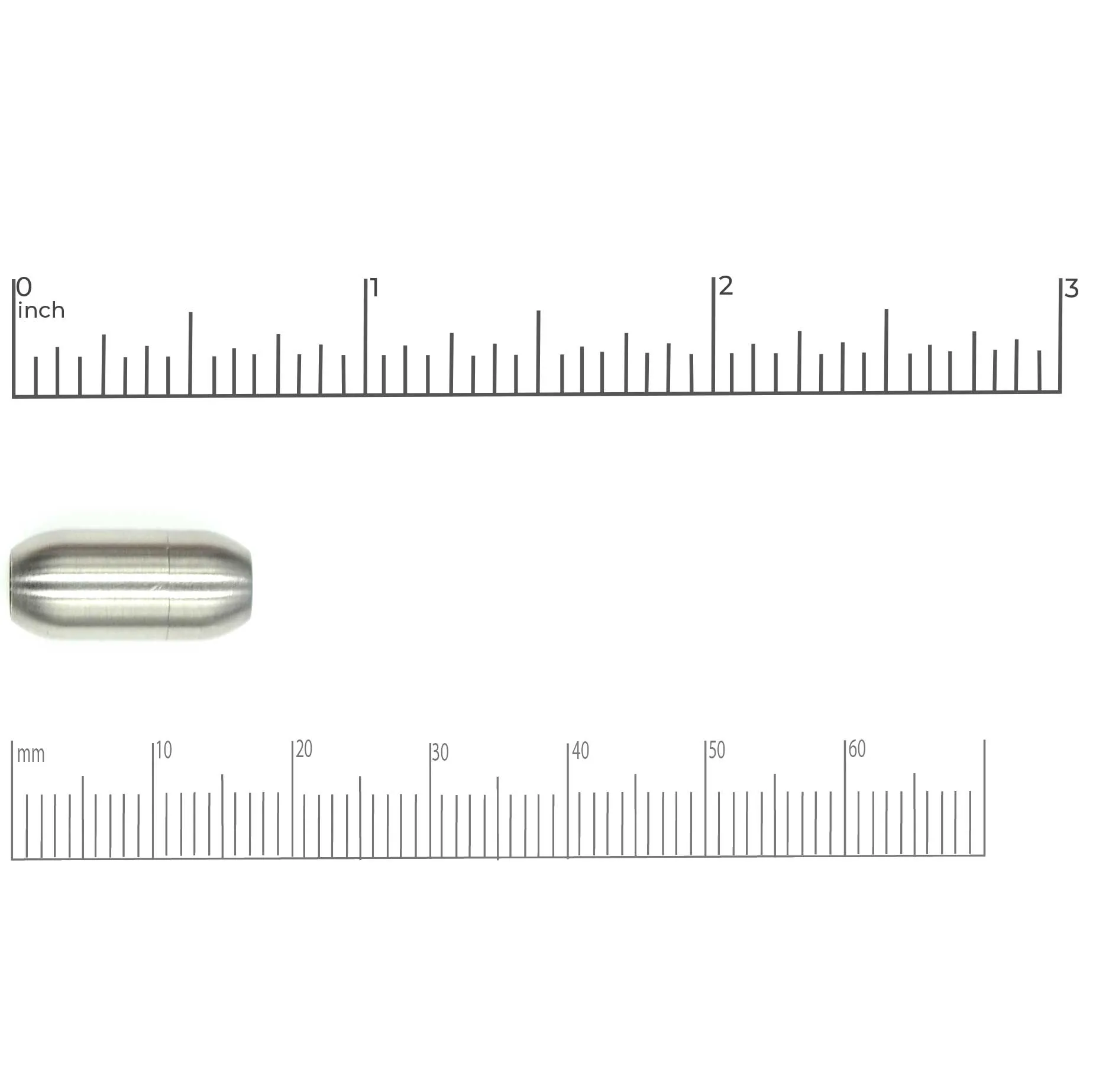 Smooth Barrel Clasp 4mm- Matte Silver