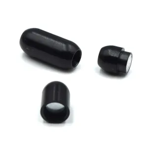 Smooth Barrel Clasp 5mm- Black