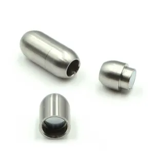 Smooth Barrel Clasp 5mm- Matte Silver