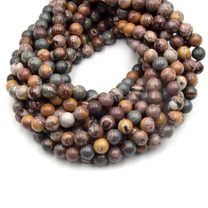 Sonora Jasper Natural Gemstone Beads | Smooth Round Beads in 4mm, 6mm, and 10mm | Wholesale