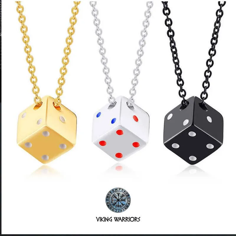 Stainless Steel Dice Necklaces