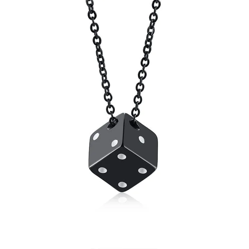 Stainless Steel Dice Necklaces