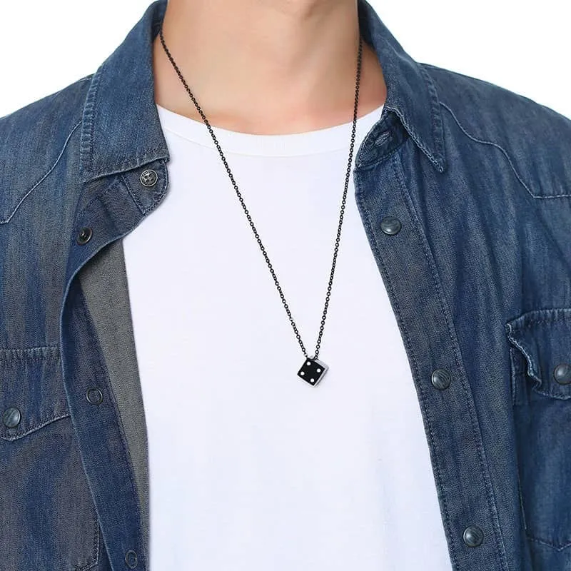 Stainless Steel Dice Necklaces
