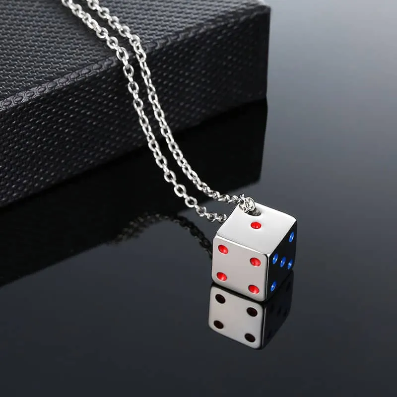 Stainless Steel Dice Necklaces