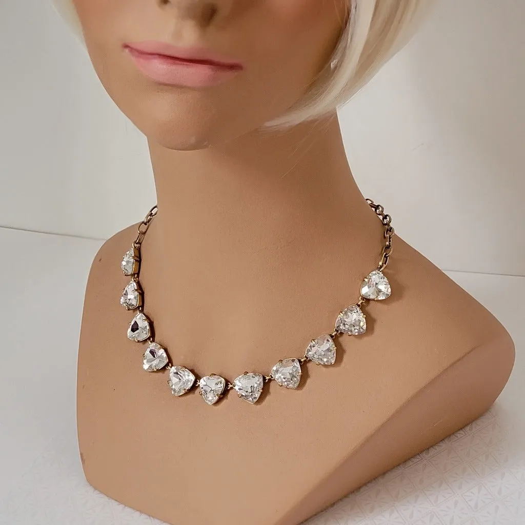 Stella & Dot Triangle Rhinestone Choker