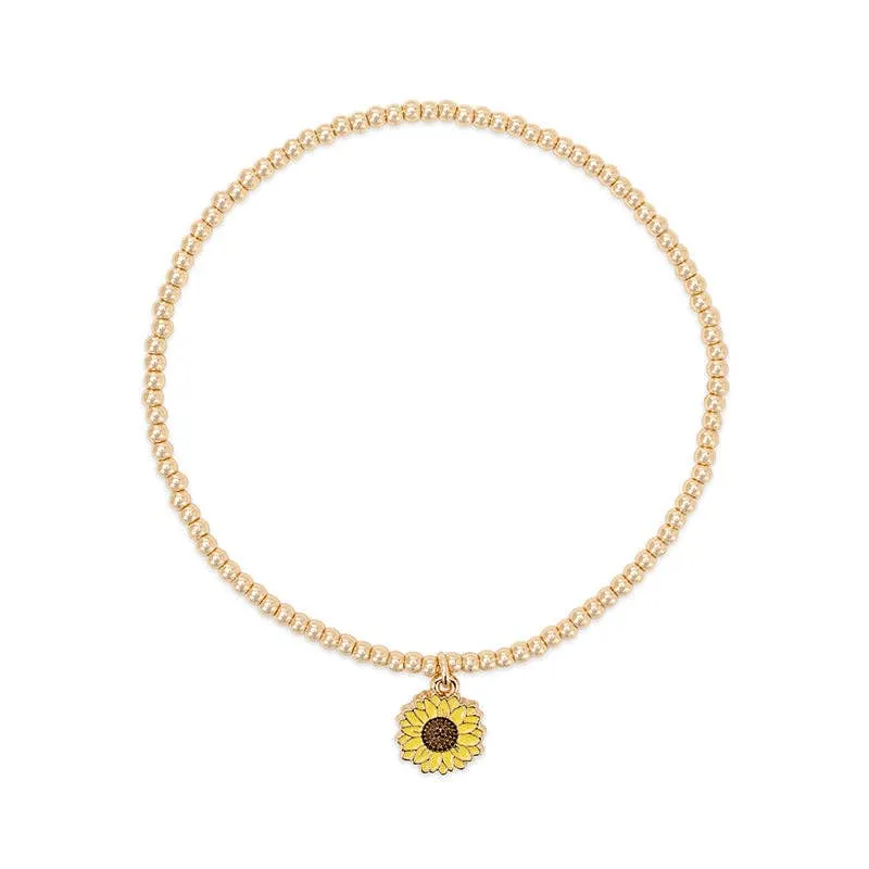 Sunflower Stretch Anklet