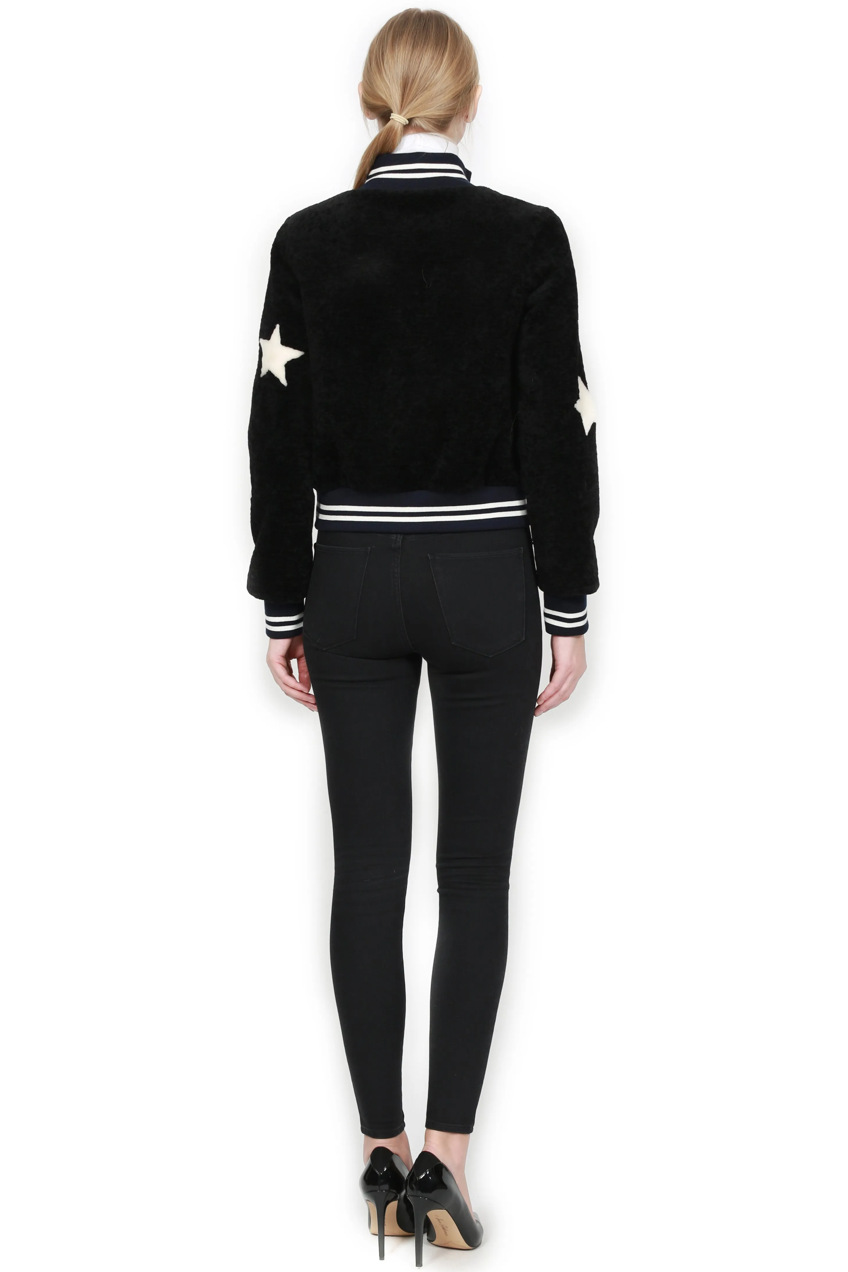 THEO - Star Baseball Sheepskin Jacket